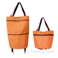 Supermarket Pull Cart Bolsa de compras Plegando carro de comestibles